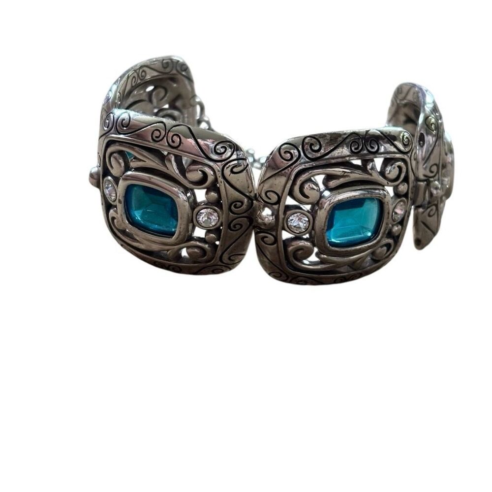 Brighton Azure Blue & Crystal Square Bracelet